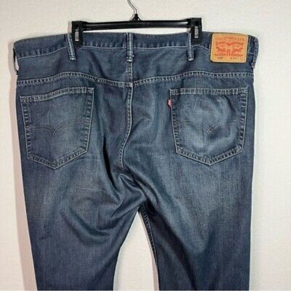 Levi's 569 Mens Loose Straight Fit Denim Jeans Size 44x30 Blue Medium Wash - Picture 6 of 7